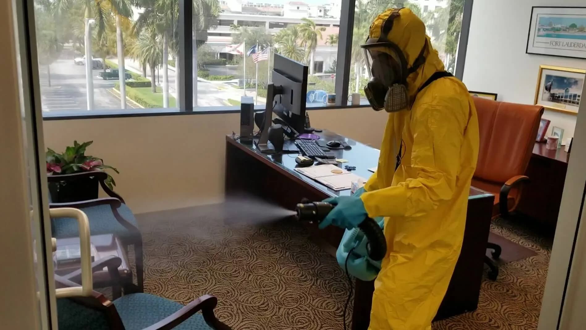 CoronaVirus wet fogging sanitization